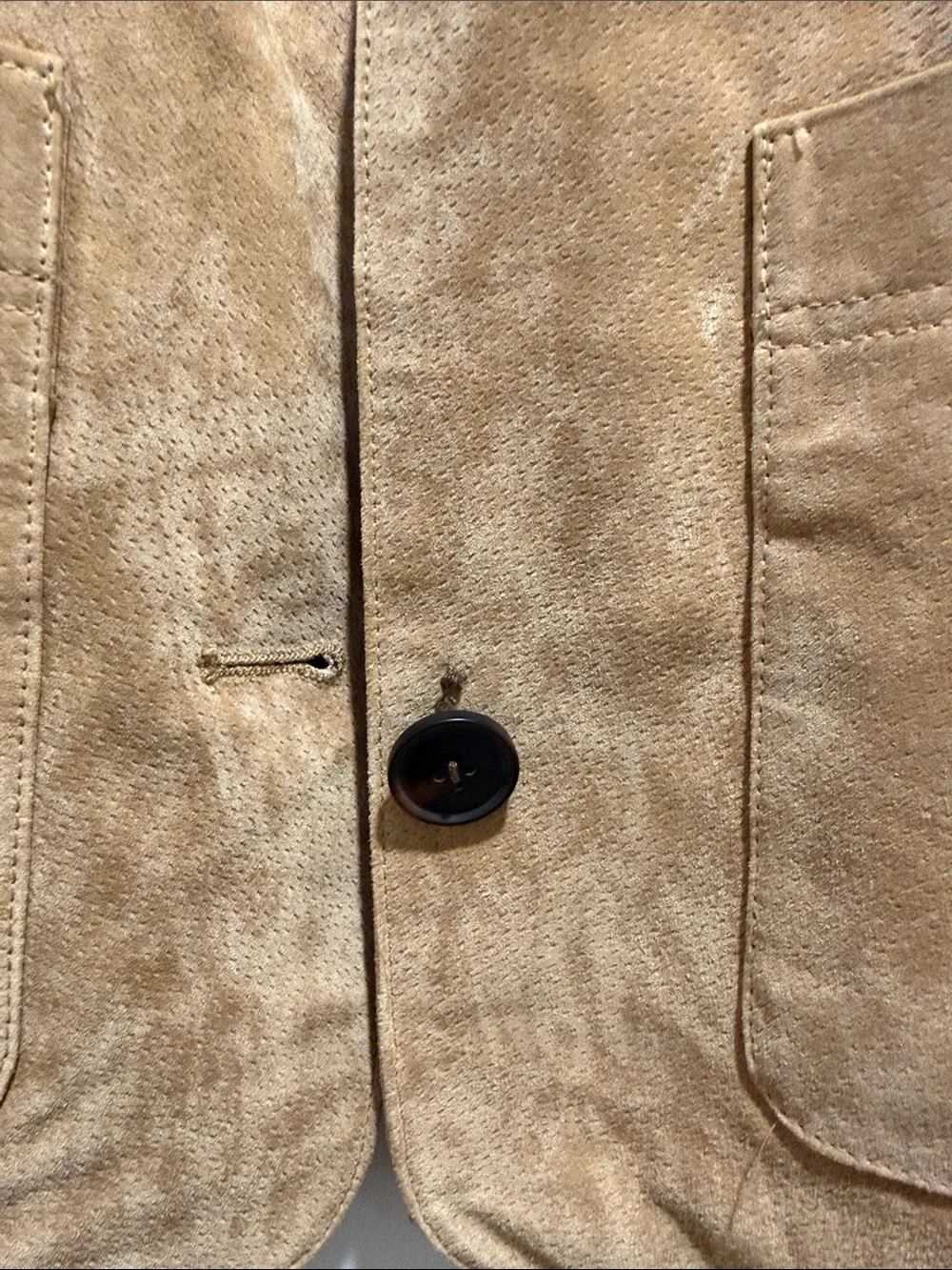 Blank NYC Beige Suede Crop Jacket